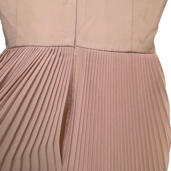 nicholas the label accordion pleated maxi dress gown US Size 8 - Picture 8 of 13